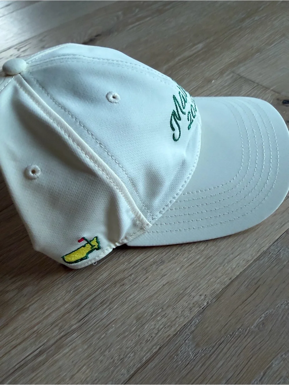 Masters 2026 Baseball Cap - Pale Yellow with Green Embroidery